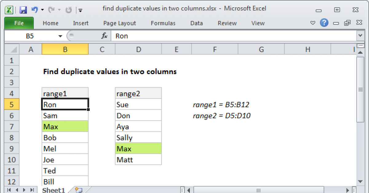 find-duplicate-values-in-two-columns-excel-formula-exceljet